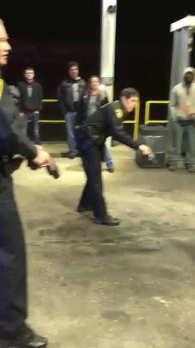 On the ground!
