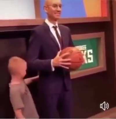 Touch his ball.