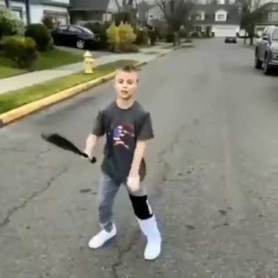 To do a baseball trick shot (sound).