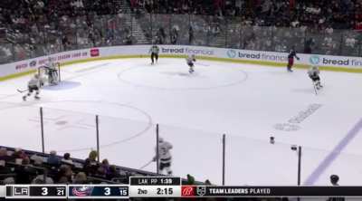 Hot mic caught someone saying “Shut the f*ck up” during the Kings and Jackets game.