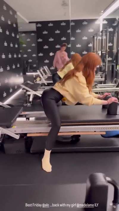 It's Pilates time for Madelaine - IG April 2026