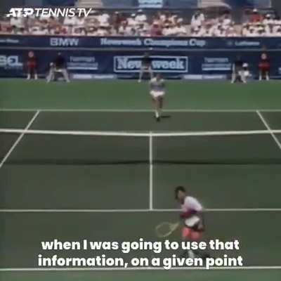 Boris Becker's Tongue And His Serve Tendency