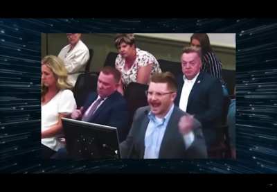 Man slams board with his testimony on insane bathroom policies