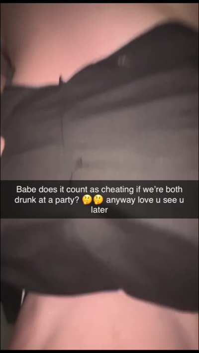 Its not cheating if I’m being honest anyway