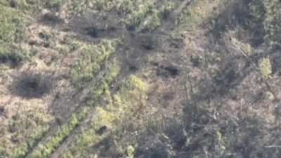 Three Russian soldiers who wandered near Ukrainian trench killed by small arms fire (unknown date/location)