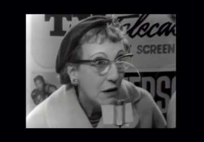 Betty White sells movie tickets.
