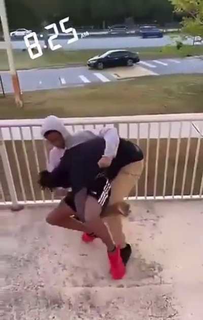 Kid gets tossed