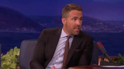 Ryan Reynolds actin very sus- Talk show scream.
