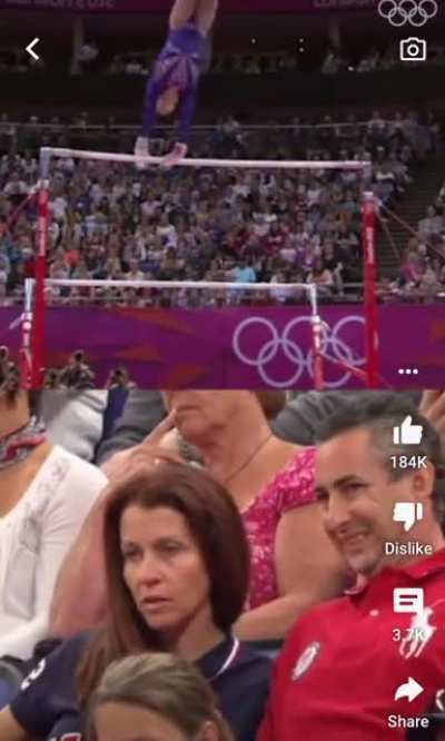 Alexandra Raisman’s parents watching her perform