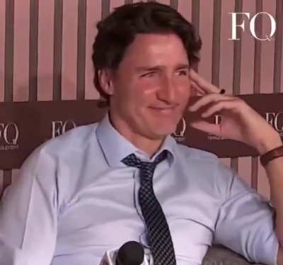 Katy Perry and Justin Trudeau sending each other secret love signals during the World Economic Forum!