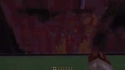 Finishing a Minecraft build