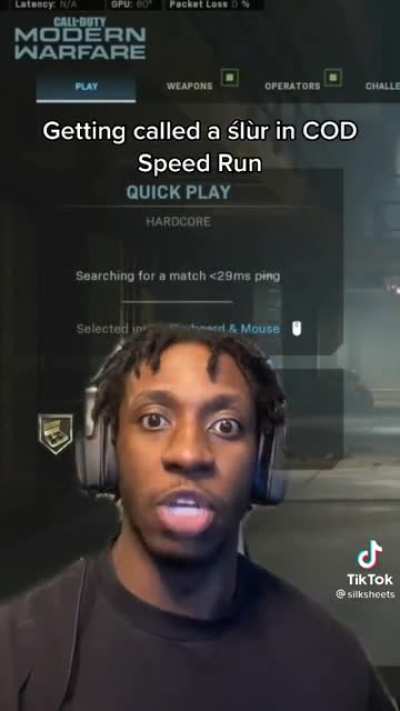 Racial slur speed run challenge world record