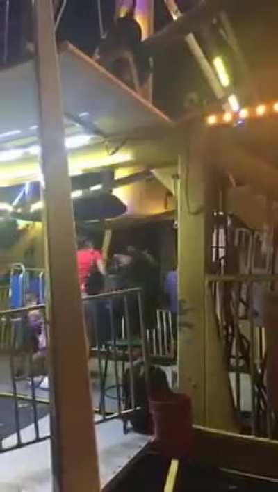 Ferris wheel operator going crazy