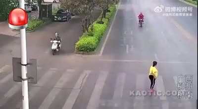 she though he would move lol