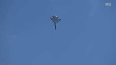 Su-35S Supermaneuverability at MAKS 2017