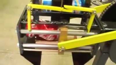 Dual mechanical can crusher