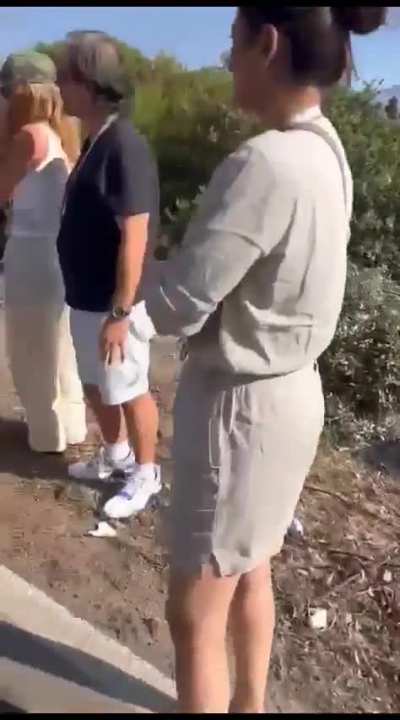 Aftermath of lamborghini/ferrari accident
