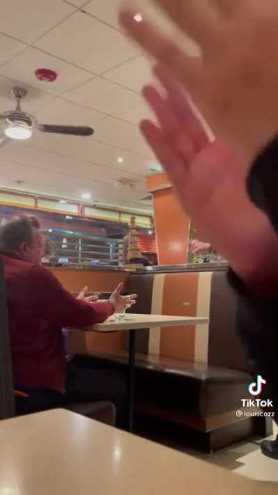 Server asks a rude customer to leave the restaurant