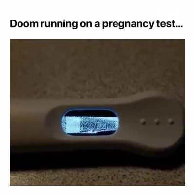 Playing Doom on a pregnancy test
