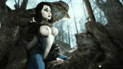 When she emerged from the vault she discovered a world of new creatures, all with new cocks to try.