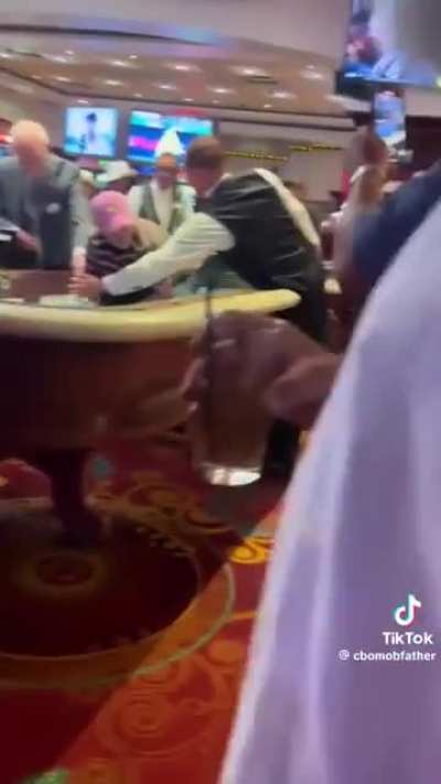 Boomer loses life savings at casino and climbs on table