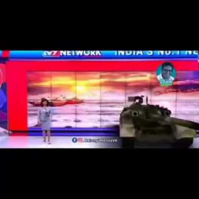 Indian TV news broadcast