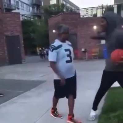 Teen hits older man trying to steal his basketball