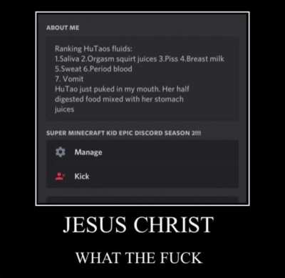 I’m disgusted.
