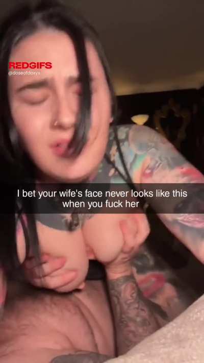 The look on your wife's face when she fucks another dude behind your back