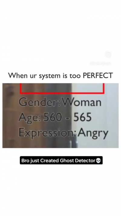 Facial recognition for ghosts
