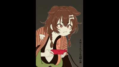 Korone does the kabuki 