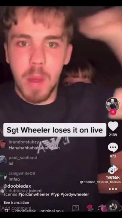 Tiktoker who claimed to be in the army when he hadn't, loses it on tiktoklive
