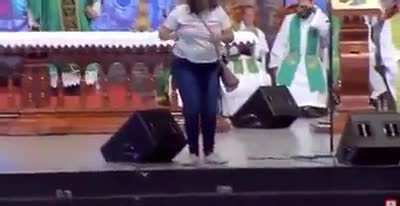 Delivering an Easter sermon - the Lord be with you high above and down below...