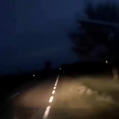 Just driving on this almost abandoned road