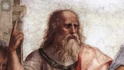 Found footage of the actual argument between Plato and Aristotle in The School of Athens.