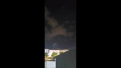 'Arrow 3' interceptor on its way to intercept Houthi ballistic missile, 27th of September