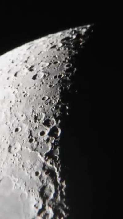 Earlier I posted a video of me recording the moon with my DSLR camera and my telescope. Here’s the video from the camera, as requested!