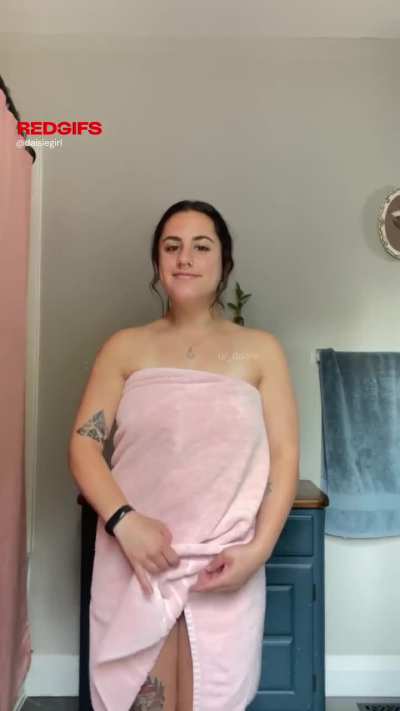 fresh out of the shower
