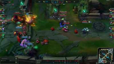 We were getting dominated, so we went for the hail mary wombo combo