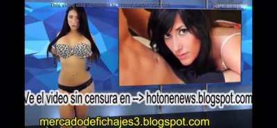 Paola Romero exposing her massive Honkers