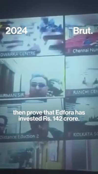 Chairman of an Indian Education Center curses at employees