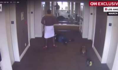 Video evidence of Diddy beating his girlfriend