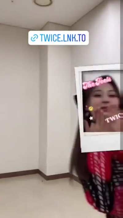 210930 twicetagram story updates - Tzuyu and Mina with ‘The Feels’ filter