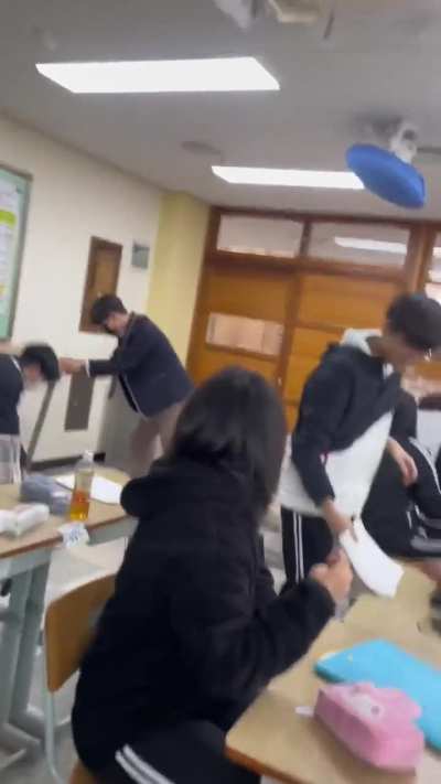 to taekwondo in class