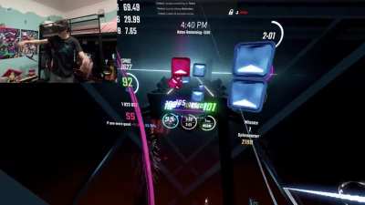 beatsaber with a webcam is very funny