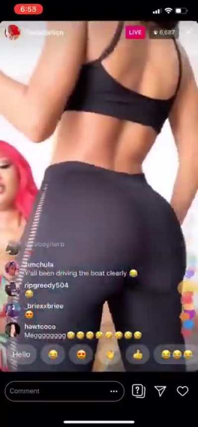 Megan on IG live