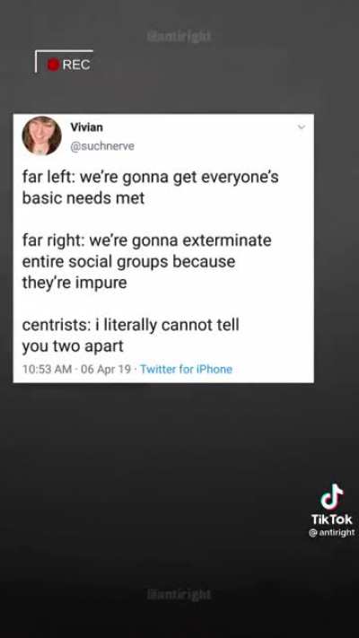 Left wing extremism is when everyone is accepted 🤨