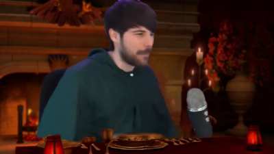 Yo también me pondría así por un sándwich de jamón y queso