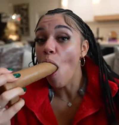Dildo sucking