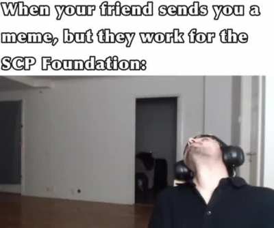 Memes here: good. Memes in the SCP universe: bad